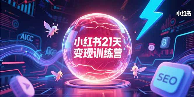 小红书21天变现训练营，AIGC工具高效应用，SEO优化核心技巧-AI创作学习-提示词应用-短视频玩法唐辛AI创作学习网