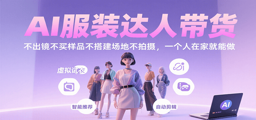 AI帮你做服装带货！不用出镜、买样品、搭场地，一个人在家就能当带货达人！-AI创作学习-提示词应用-短视频玩法唐辛AI创作学习网