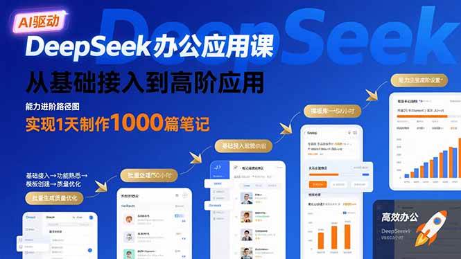 DeepSeek 办公应用课！从基础到高阶，一天做 1000 篇笔记不是梦！-AI创作学习-提示词应用-短视频玩法唐辛AI创作学习网