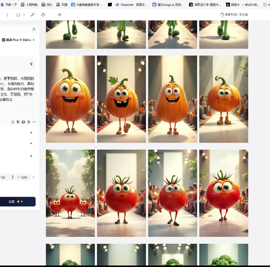利用AI制作3D卡通水果走秀视频-AI创作学习-提示词应用-短视频玩法唐辛AI创作学习网