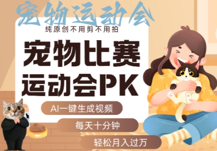 AI 一键生宠物比赛视频！实操教学全给，上手就能做！-AI创作学习-提示词应用-短视频玩法唐辛AI创作学习网