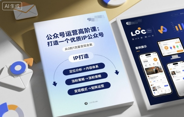 公众号运营高阶课，打造一个优质IP公众号-AI创作学习-提示词应用-短视频玩法唐辛AI创作学习网