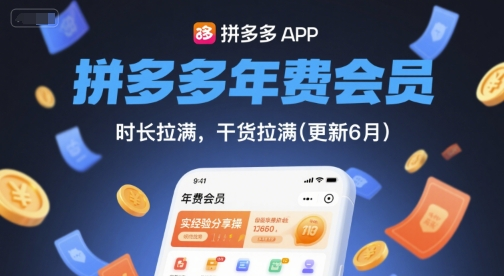 拼多多年费会员，实经验分享操，时长拉满，干货拉满(更新10月)-AI创作学习-提示词应用-短视频玩法唐辛AI创作学习网