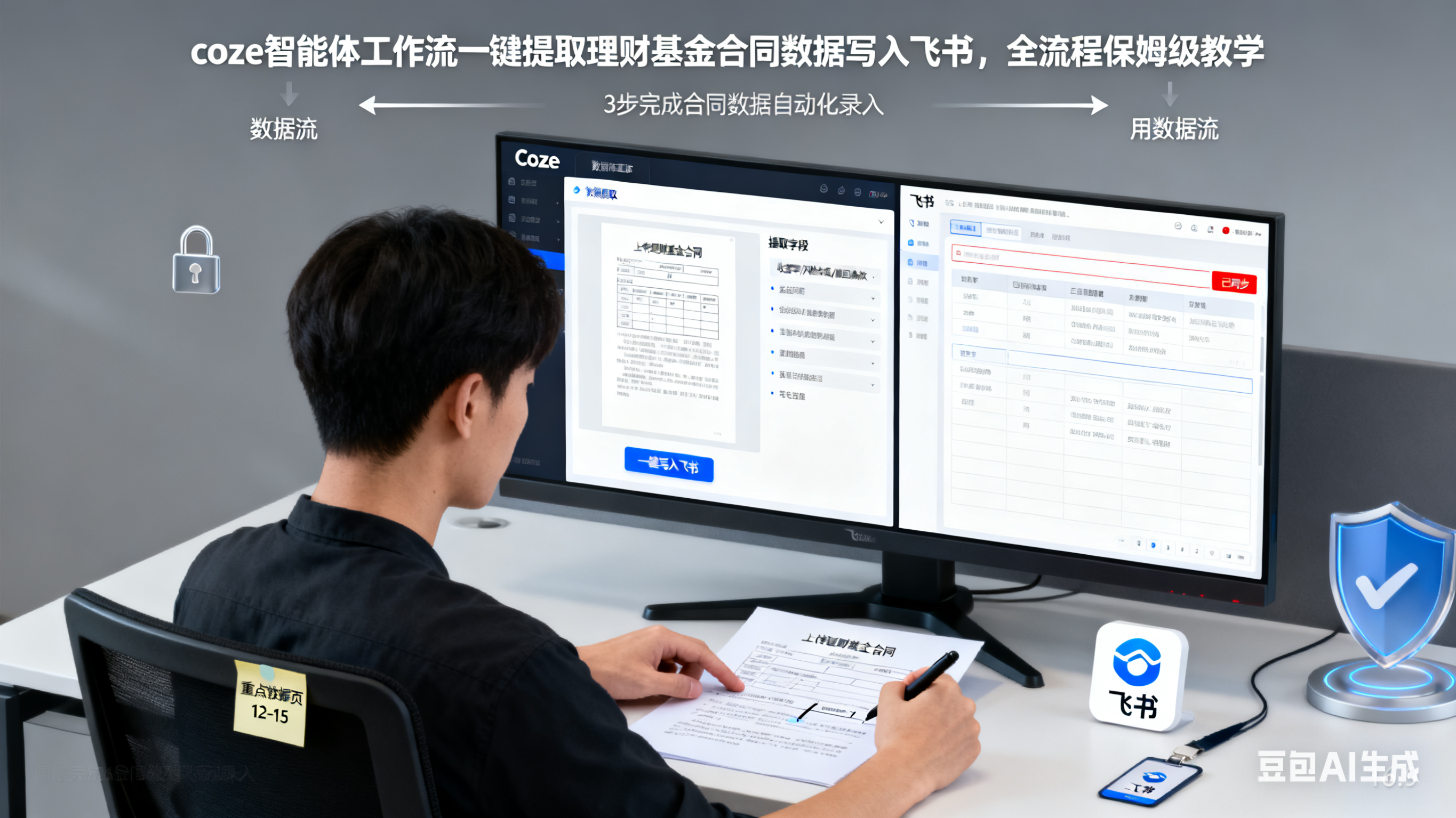 coze智能体工作流一键提取理财基金合同数据写入飞书，全流程保姆级教学-AI创作学习-提示词应用-短视频玩法唐辛AI创作学习网